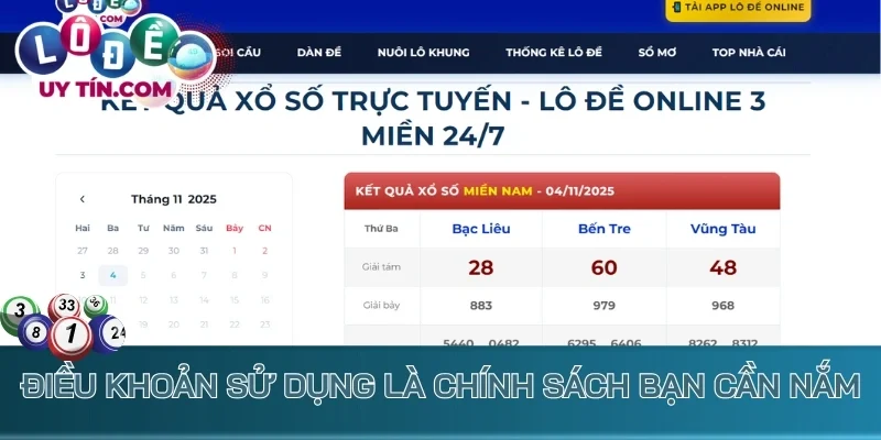 Điều Khoản Sử Dụng - Quy Định Quan Trọng Tại Lô Đề Uy Tín 1 Điều khoản sử dụng là chính sách bạn cần nắm